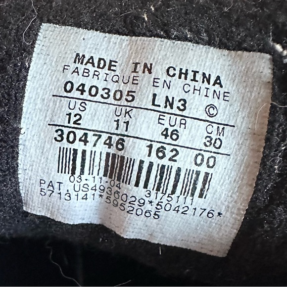 Vintage Nike Air Black White Red Skater Tennis Shoes men’s size 12 - Picture 10 of 16